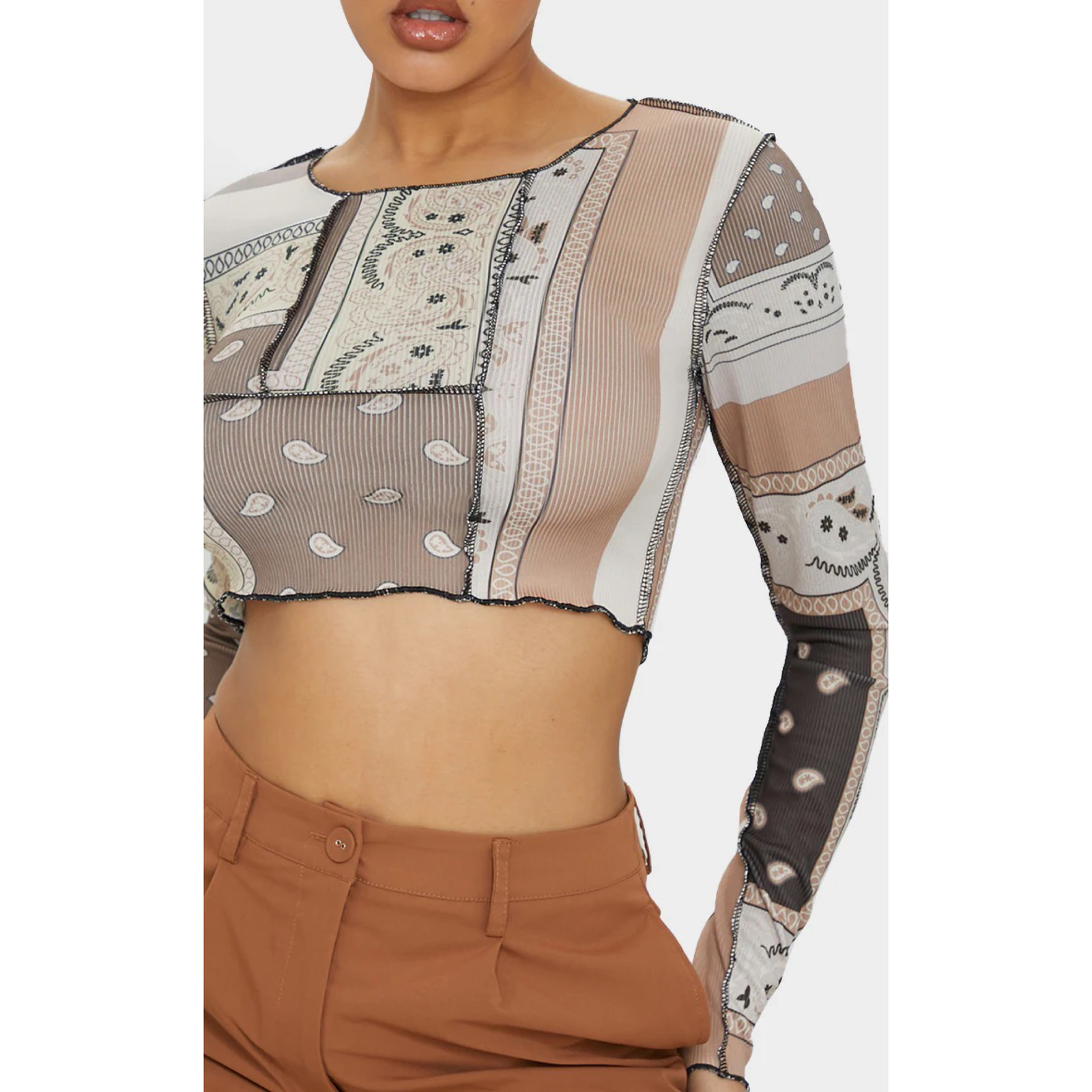 Dámske crop top tričko – Obrázok 4