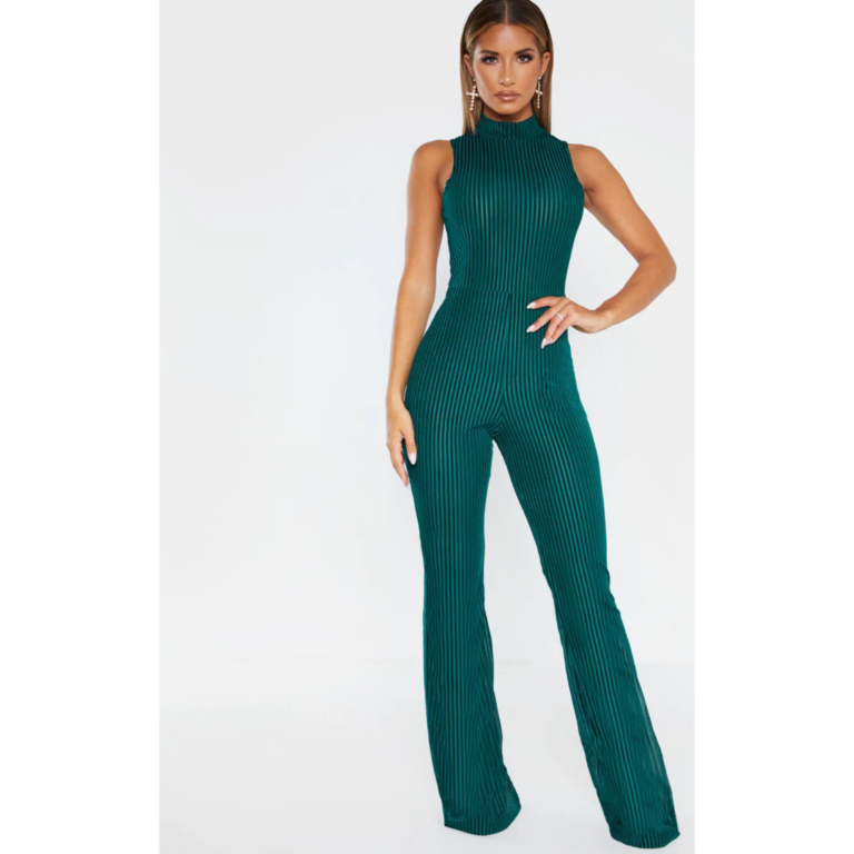 Domov PRETTYLITTLETHING Elegantný overal dlhý - zelená