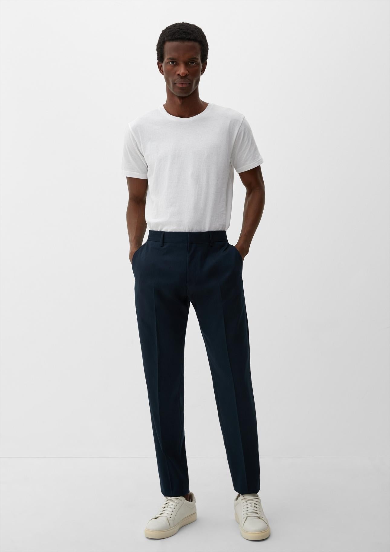 IMG_3211 s. Oliver pánske elegantné chino nohavice modré