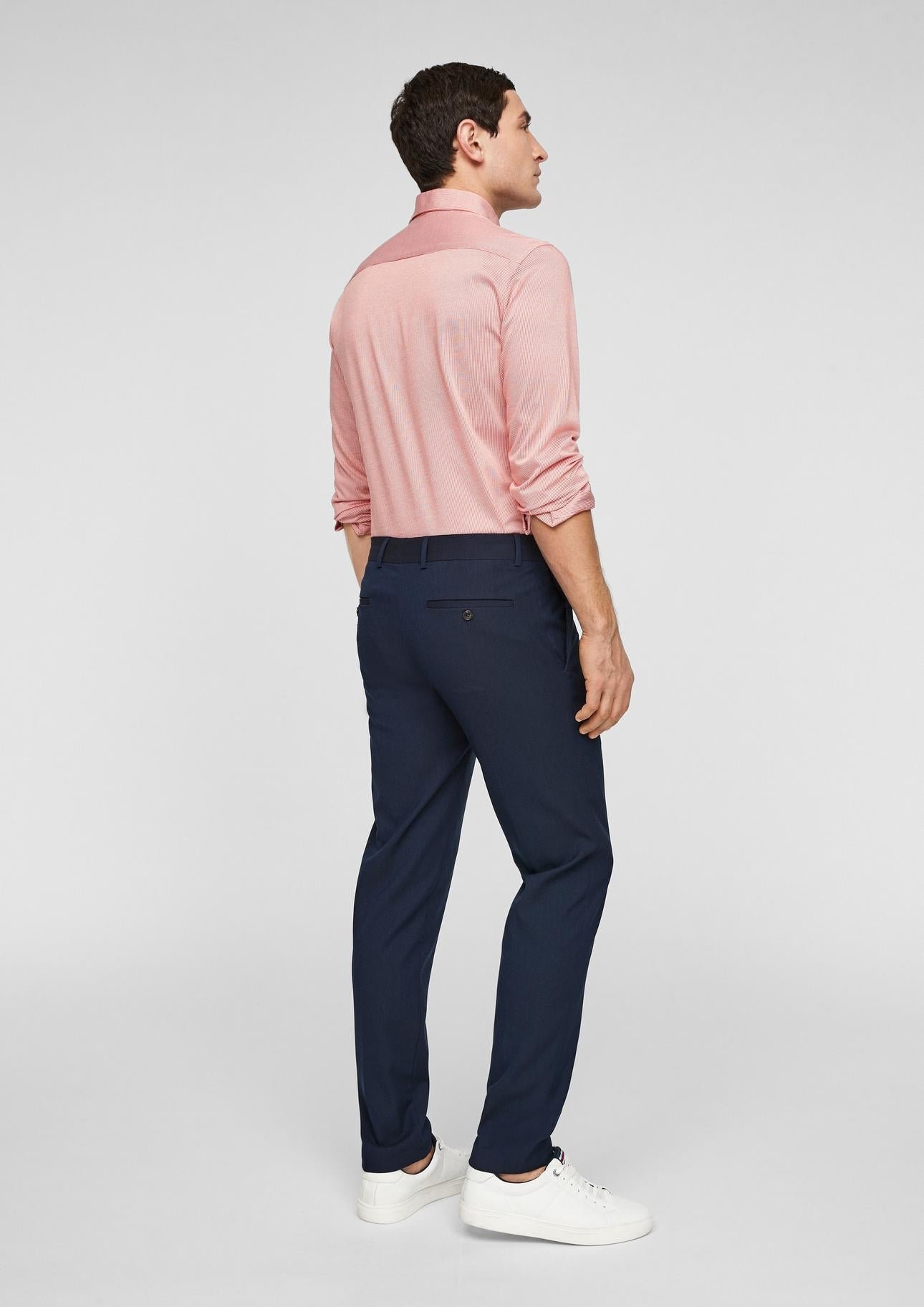 IMG_3214 s. Oliver pánske elegantné chino nohavice modré – Obrázok 4