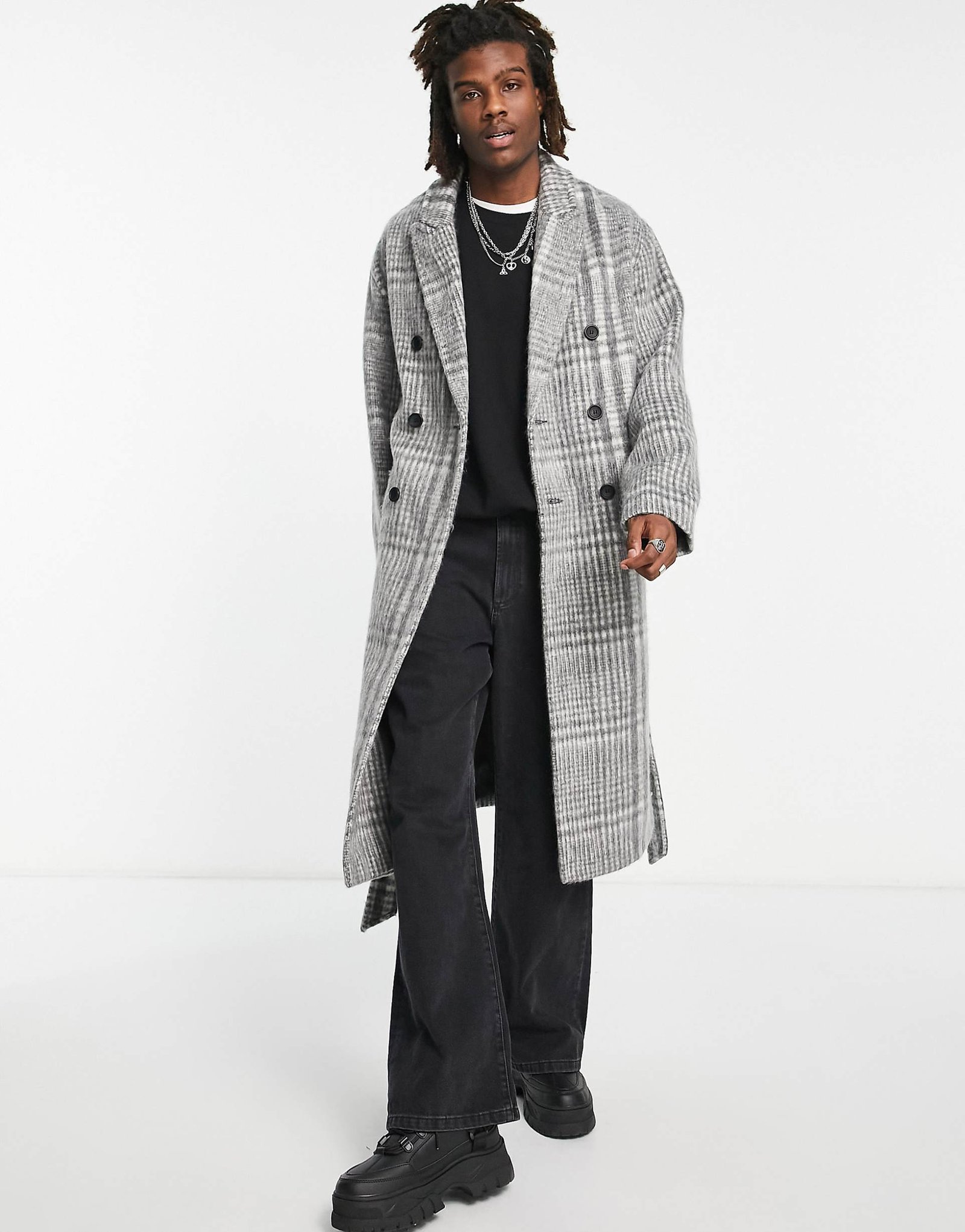IMG_7344 ASOS kockovaný oversized pánsky kabát