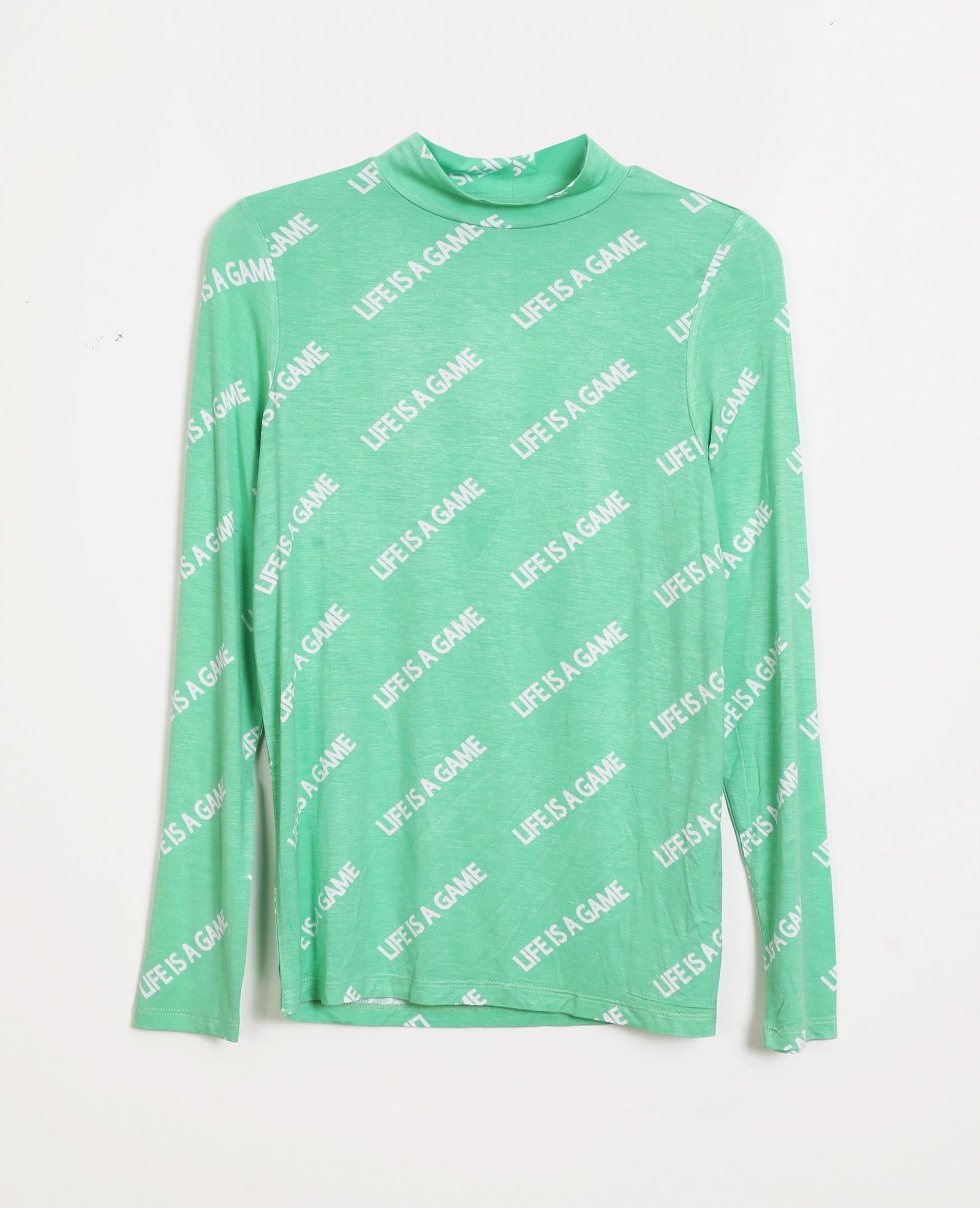 camiseta-de-manga-larga-verde-mujer-camiseta-top-pimkie_4 PIMKIE dámske tričko s dlhým rukávom na jeseň/zima z viskózy – zelená – Obrázok 5