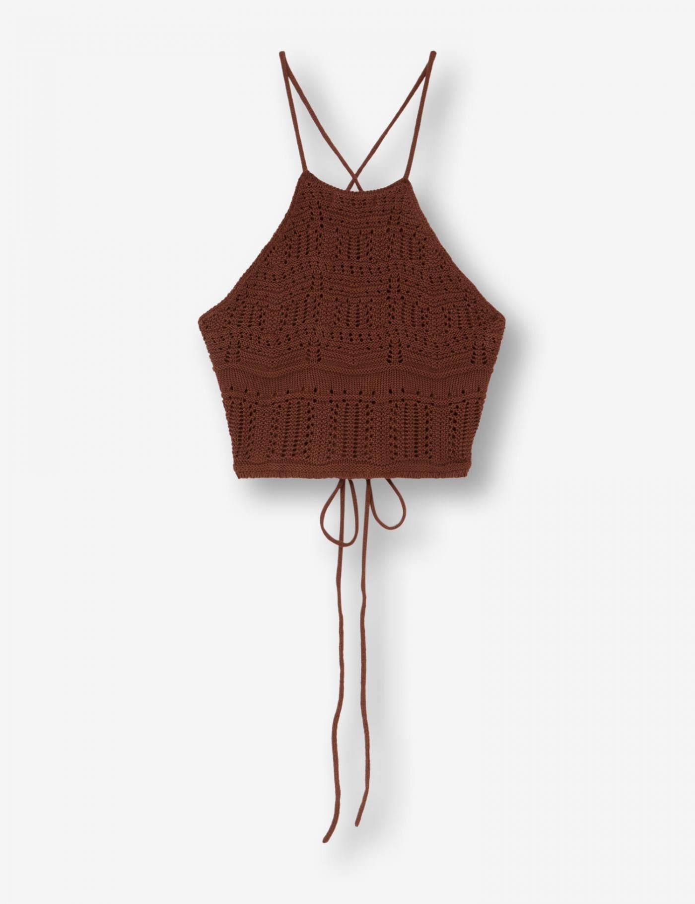 femme-jennyfer-crop-top-crochet-marron-tops-et-t-shirts_4 Don't Call Me Jennyfer háčkovaný dámsky crop top (krátke letné tričko) – hnedá – Obrázok 4