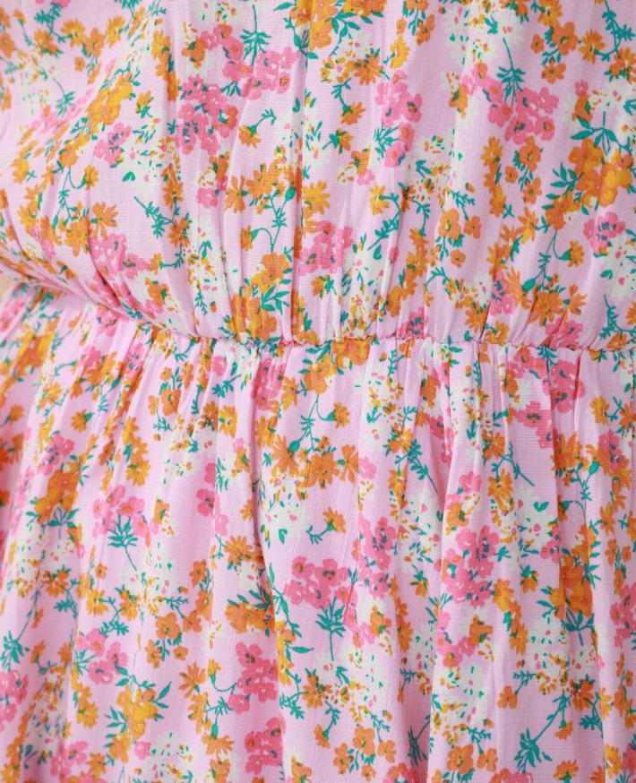 pimkie-flowery-dress-pink-womens-dress_5 PIMKIE ružové mini dámske šaty – Obrázok 7